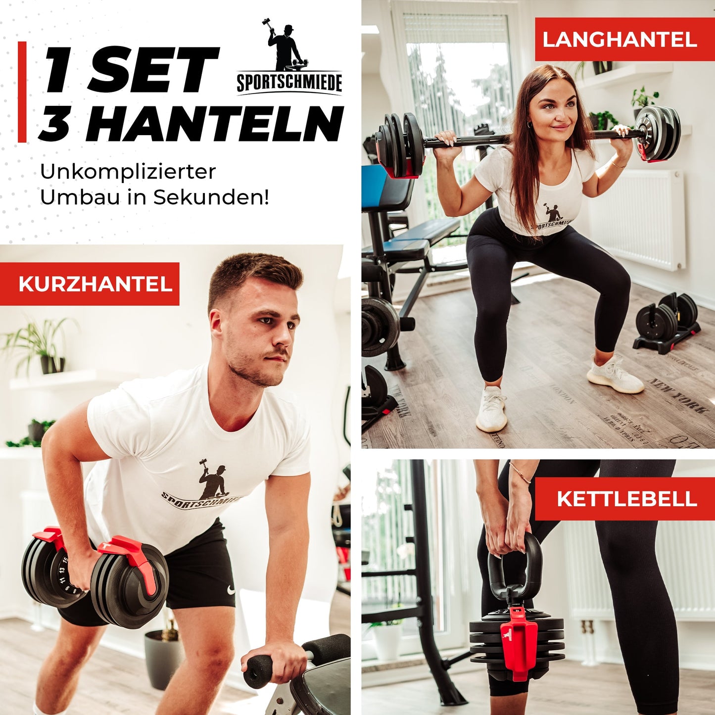 Verstellbare Hanteln | Kurzhanteln - Sportschmiede