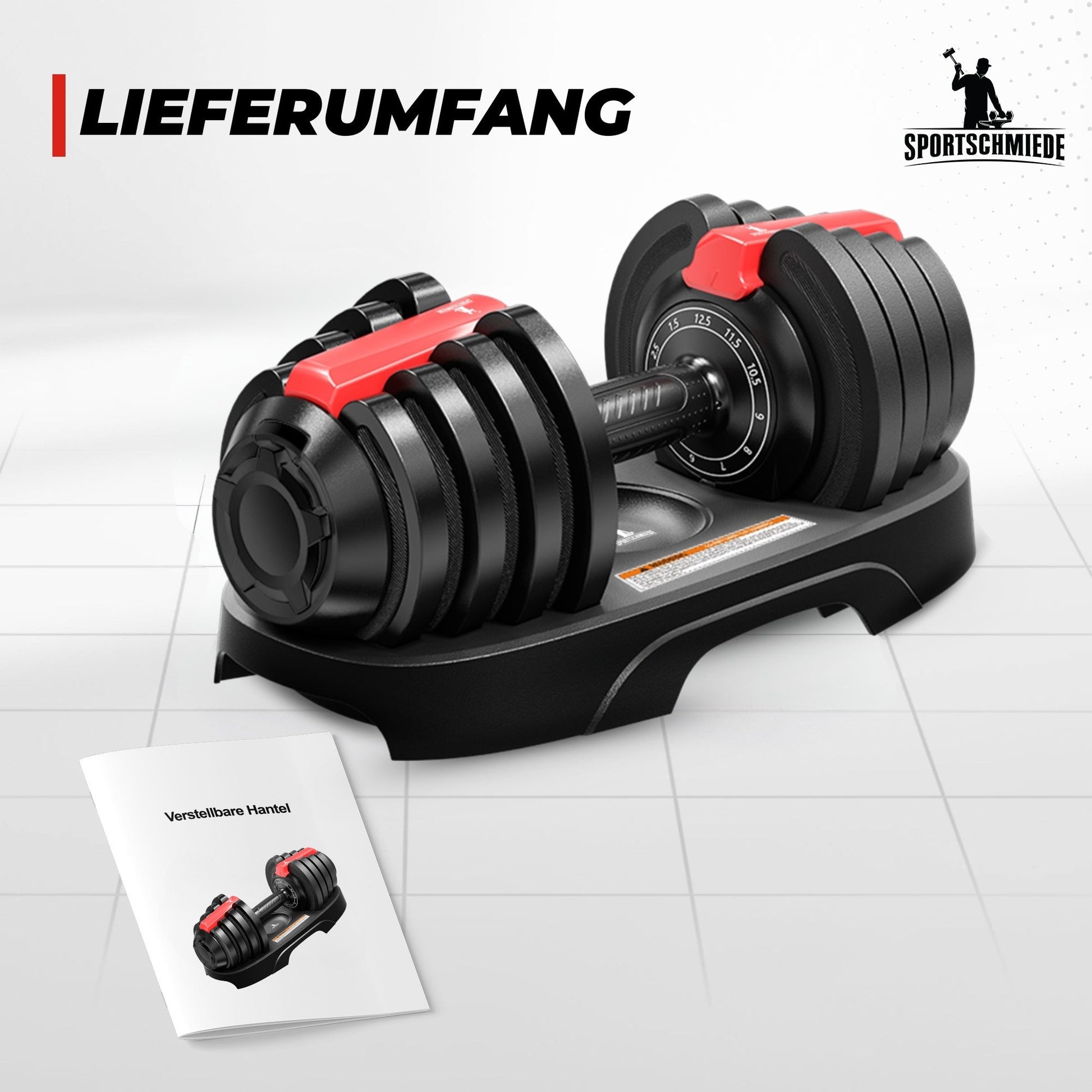Verstellbare Kurzhanteln 12,5kg | Kleine Kurzhanteln - Sportschmiede
