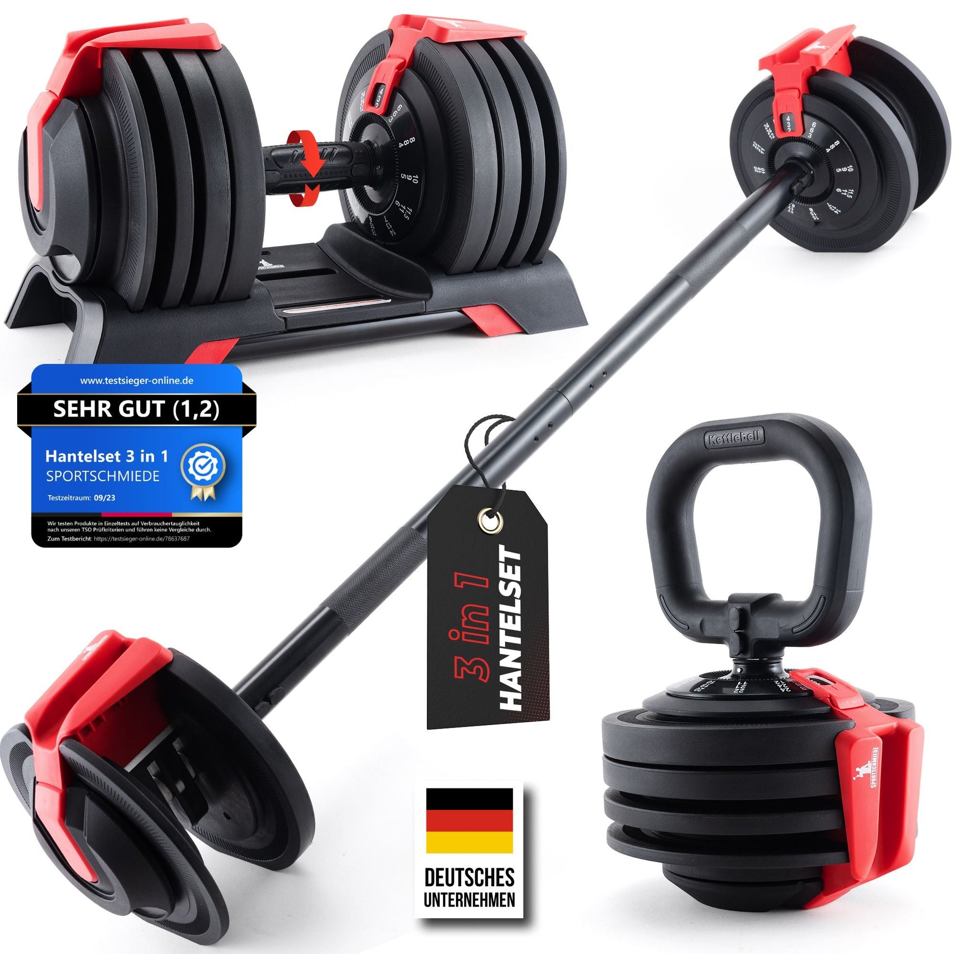 Verstellbare Hanteln | Kurzhanteln - Sportschmiede