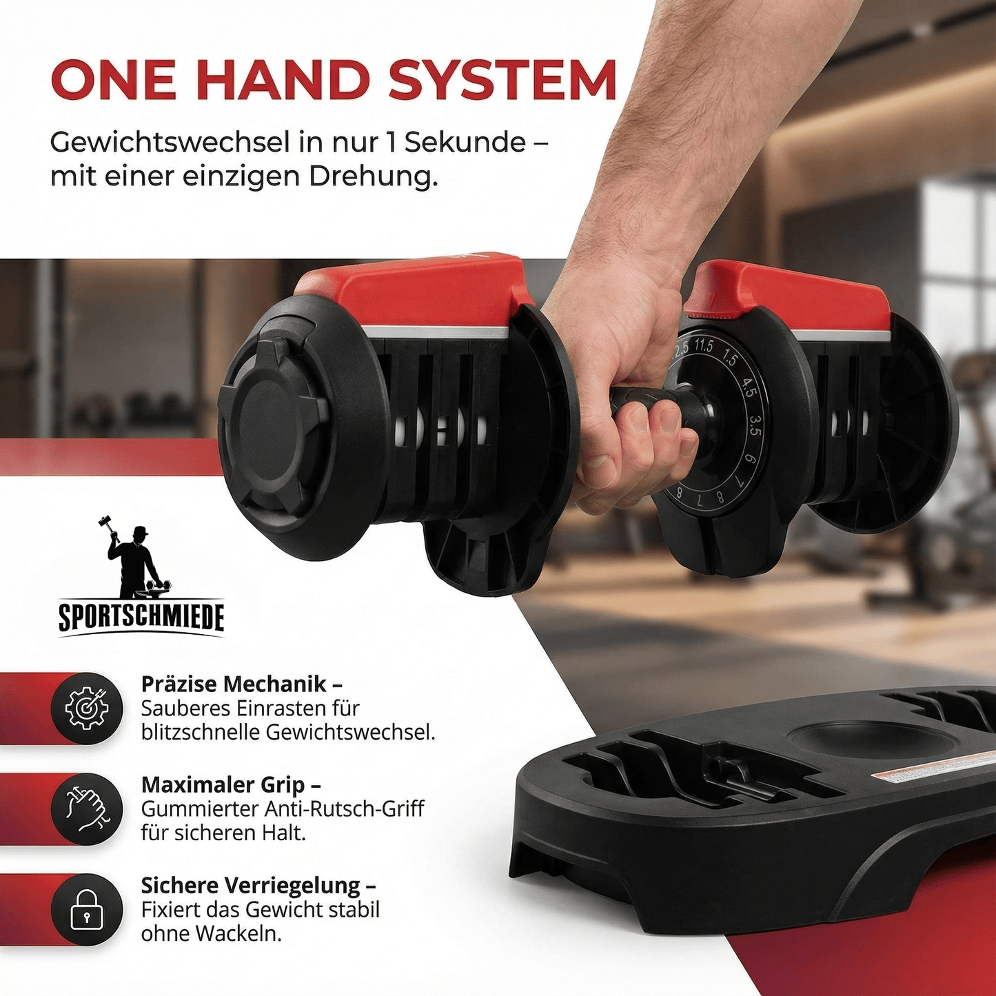 Verstellbare Kurzhanteln 12,5kg | Kleine Kurzhanteln - Sportschmiede