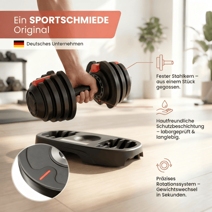 Verstellbare Kurzhanteln 12,5kg | Kleine Kurzhanteln - Sportschmiede